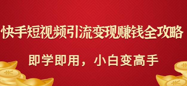 快手短视频引流变现赚钱全攻略：即学即用，小白变高手（价值980元）插图