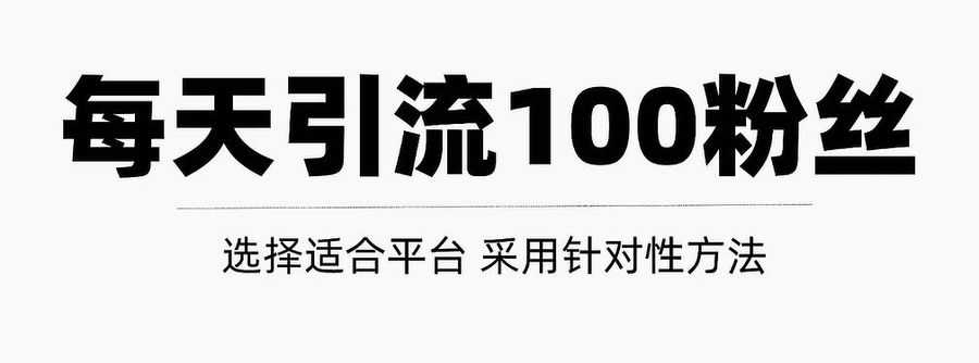 只需要做好这几步，就能让你每天轻松获得100+精准粉丝的方法！【视频教程】插图