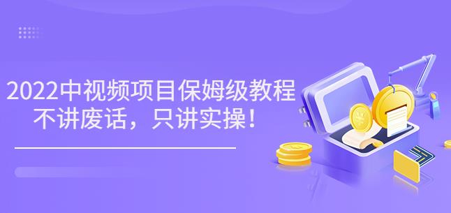 小淘7月收费项目《2022玩赚中视频保姆级教程》不讲废话，只讲实操（10节课)插图