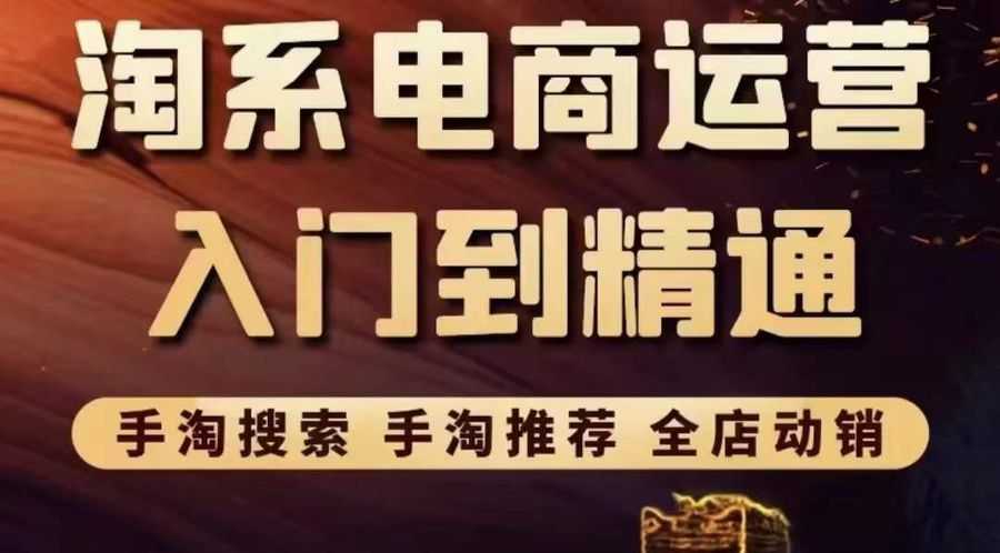 （3371期）淘系电商入门到精通 手淘搜索，手淘推荐，全店动销插图