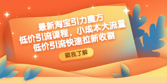 （4708期）zui新淘宝引力魔方低价引流实操：小成本大流量，低价引流快速拉新收割插图