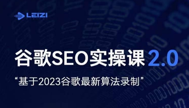 雷子·谷歌SEO 2.0实战课，独立站询盘自由必备，基于2023谷歌zui新算法录制插图