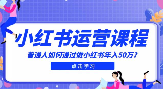 zui适合普通人的小红书入门课程：普通人如何通过做小红书年入50万插图