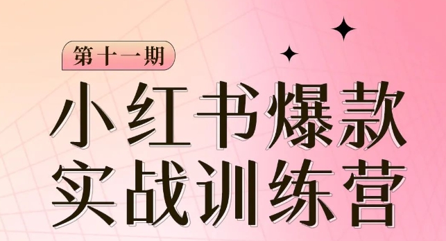 #原创 小红书博主爆款训练营第11期，手把手教你从0-1做小红书，从定位到起号到变现插图