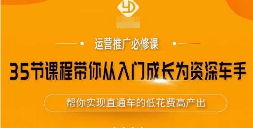 35节课程带你从入门成长为资深车手，让系统学习直通车成为可能，帮你实现直通车的低花费高产出插图