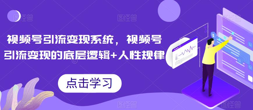 视频号引流变现系统，视频号引流变现的底层逻辑+人性规律插图