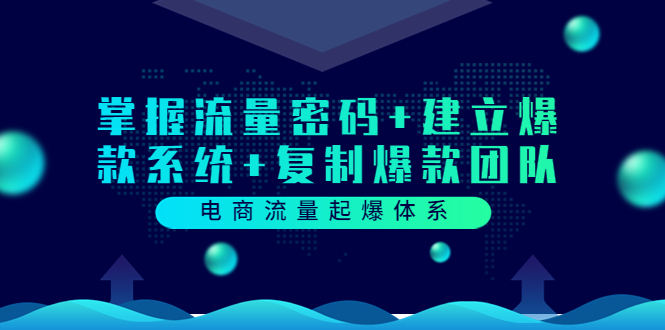 （3382期）电商流量起爆体系：掌握流量密码+建立爆款系统+复制爆款团队插图