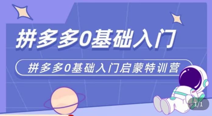 六一电商·拼多多运营0-1实操特训营，拼多多从基础到进阶的可实操玩法插图