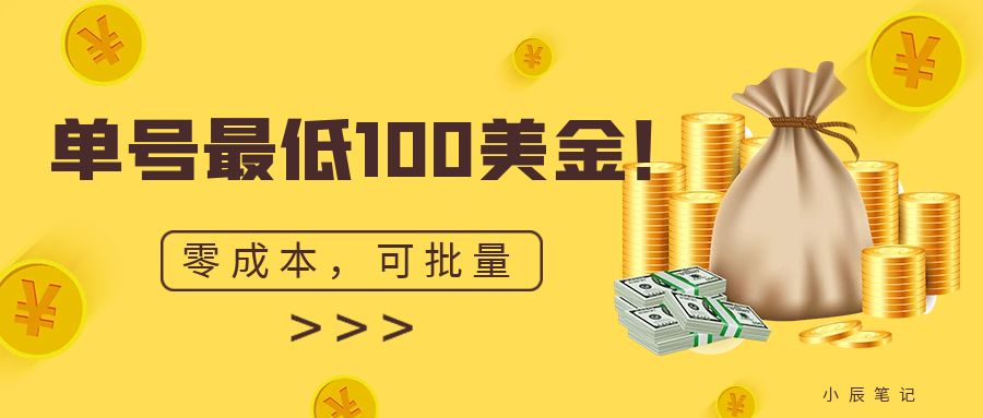 （6975期）单号zui低100美金，零成本，小白无脑操作。可复制，可扩大。插图