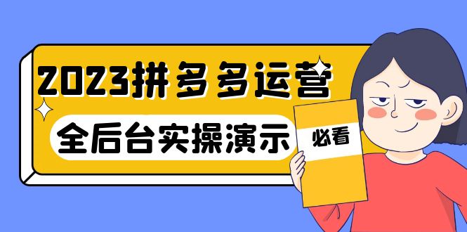 （6152期）2023拼多多·运营：14节干货实战课，拒绝-口嗨，全后台实操演示插图