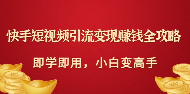 （2964期）快手短视频引流变现赚钱全攻略：即学即用，小白变高手（价值398元）插图