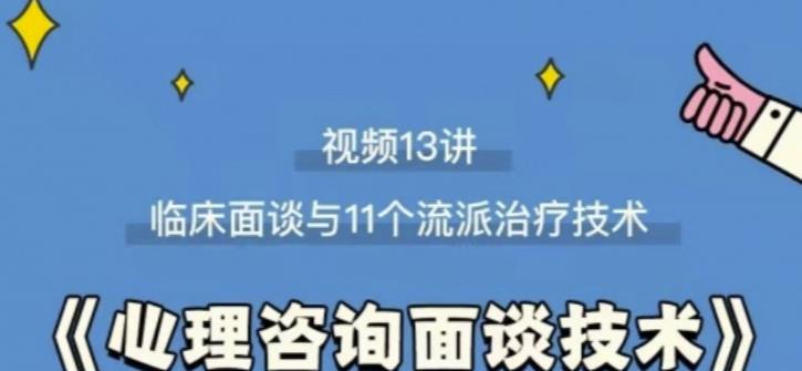 心理咨询面谈技术课理论讲授+案例实录+解释点评视频插图