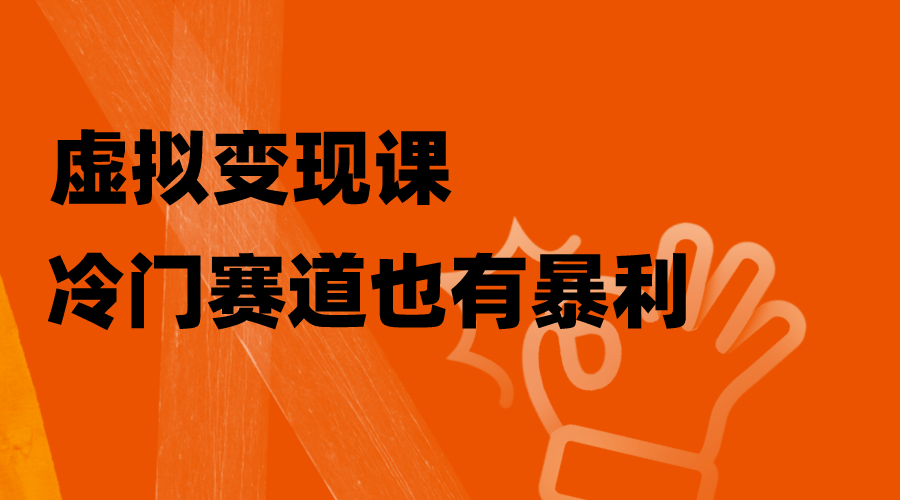 （8219期）虚拟变现课，冷门赛道也有暴利，手把手教你玩转冷门私域插图