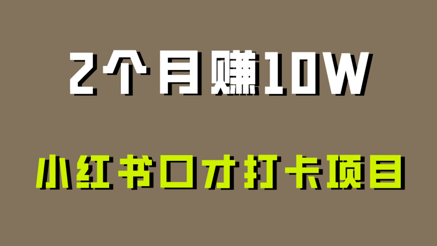 好上手，0投入，上限很高，小红书口才打卡项目解析，非常适合新手插图