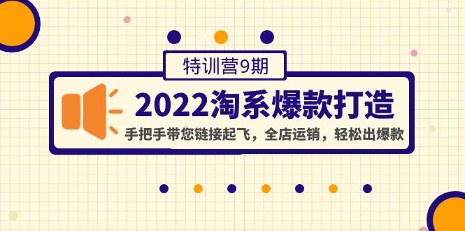 （4334期）2022淘系爆款打造特训营9期：手把手带您链接起飞，全店运销，轻松出爆款插图