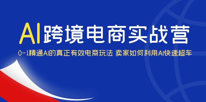 （6101期）AI·跨境电商实操营：0-1精通Al的真正有效电商玩法 卖家如何利用Al快速超车插图