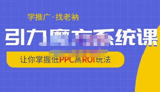 老衲·引力魔方系统课，让你掌握低PPC高ROI玩法，价值299元插图