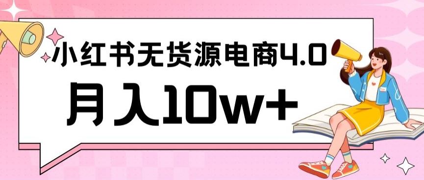 小红书新电商实战，无货源实操从0到1月入10w+联合抖音放大收益【揭秘】插图