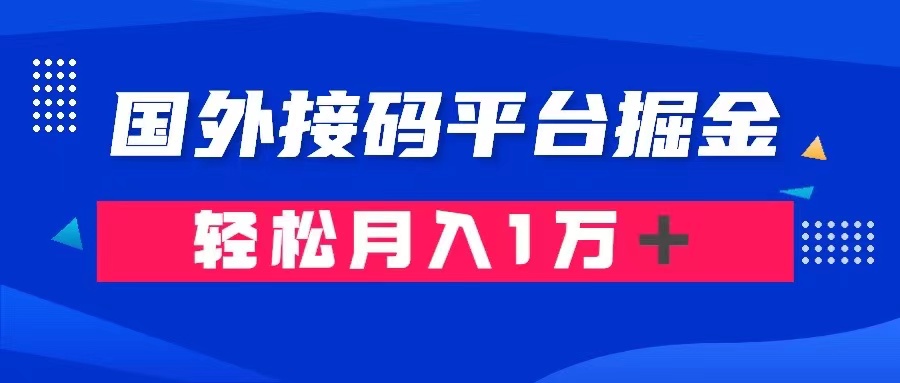 通过国外接码平台掘金： 成本1.3，利润10＋，轻松月入1万＋插图