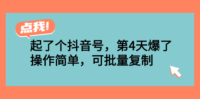 （2538期）起了个抖音号，第4天爆了！操作简单，可批量复制插图