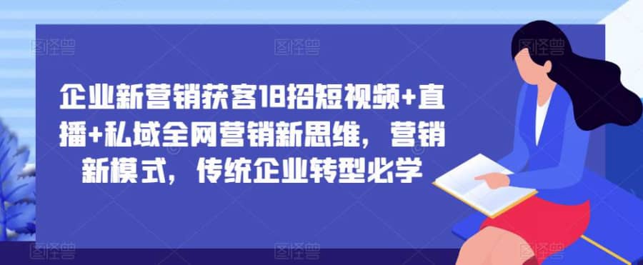 企业新营销获客18招短视频+直播+私域全网营销新思维，营销新模式，传统企业转型必学插图