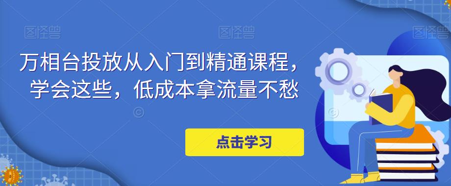 （4920期）万相台投放·新手到精通课程，学会这些，低成本拿流量不愁！插图