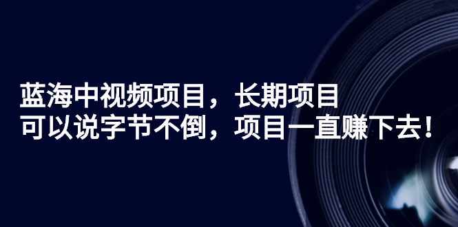 （2624期）蓝海中视频项目，长期项目，可以说字节不倒，项目一直赚下去！插图