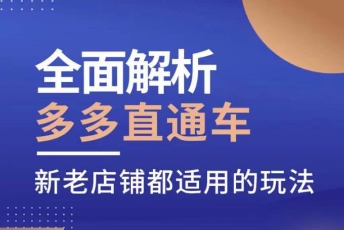 全面解析多多直通车，​新老店铺都适用的玩法插图