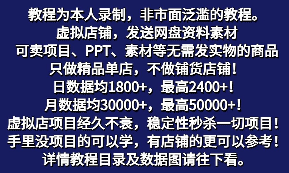 拼多多虚拟电商训练营月入40000+，全网zui详细，你做你也行，暴利稳定长久插图1