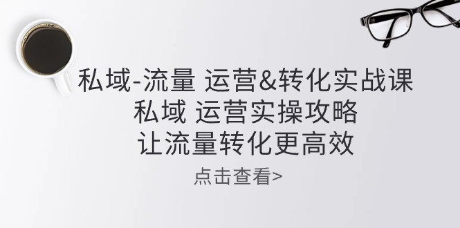 私域流量运营&转化实操课：私域运营实操攻略，让流量转化更高效插图