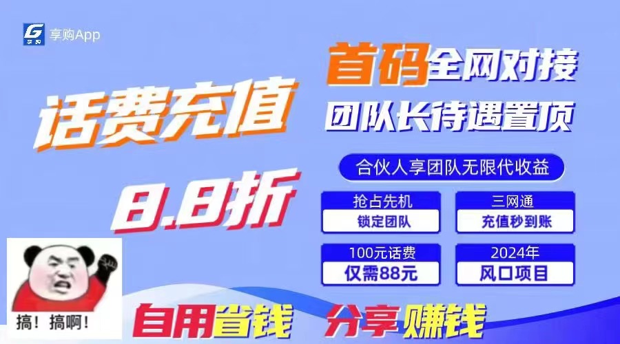 （11083期）88折冲话费，立马到账，刚需市场人人需要，自用省钱分享轻松日入千元，…插图