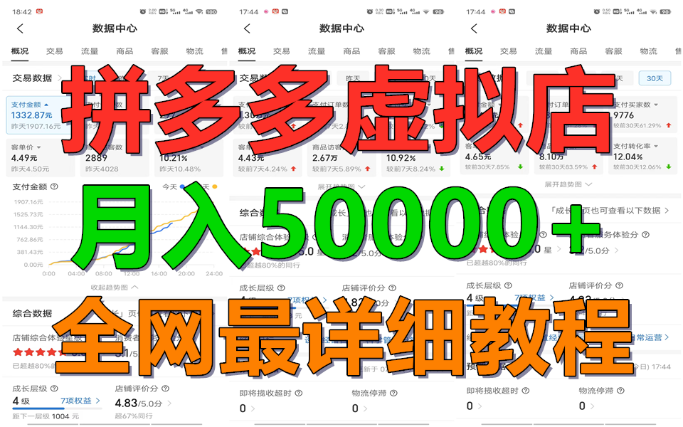 拼多多虚拟电商训练营月入50000+你也行，暴利稳定长久，副业首选插图