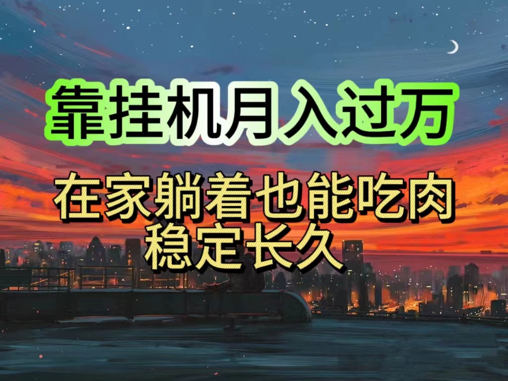 （10921期）挂机项目日入1000+，躺着也能吃肉，适合宝爸宝妈学生党工作室，电脑手…插图