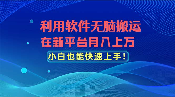 （11078期）利用软件无脑搬运，在新平台月入上万，小白也能快速上手插图