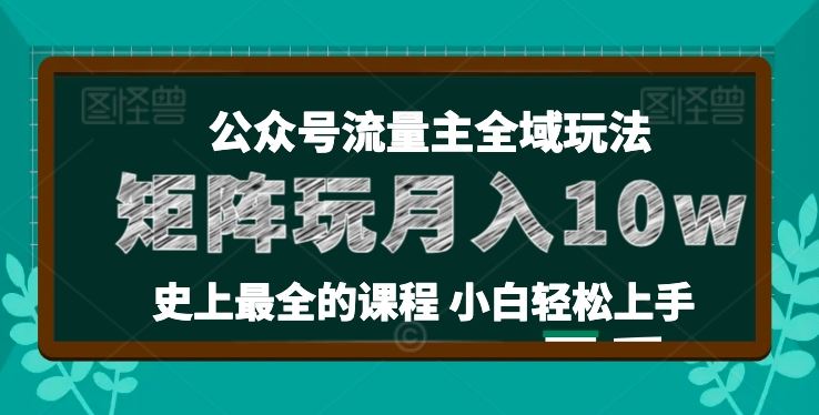 麦子甜公众号流量主全新玩法，核心36讲小白也能做矩阵，月入10w+插图