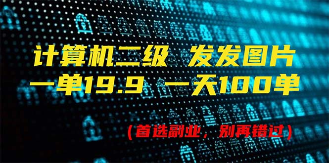 （11715期）计算机二级，一单19.9 一天能出100单，每天只需发发图片（附518G资料）插图