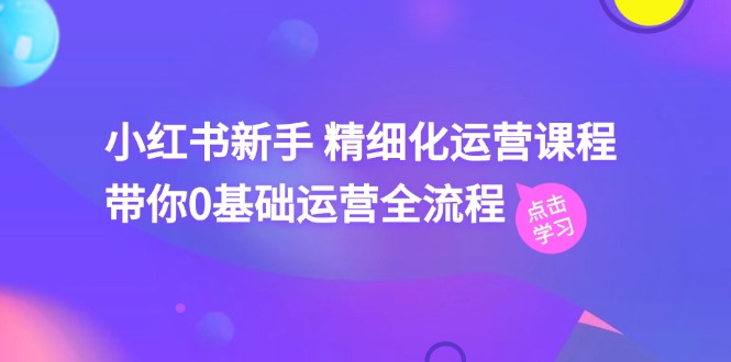 小红书新手精细化运营课程，带你0基础运营全流程（42节视频课）插图