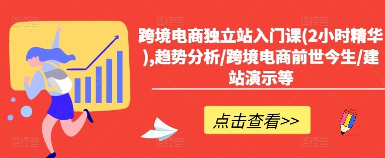 跨境电商独立站入门课(2小时精华),趋势分析/跨境电商前世今生/建站演示等插图