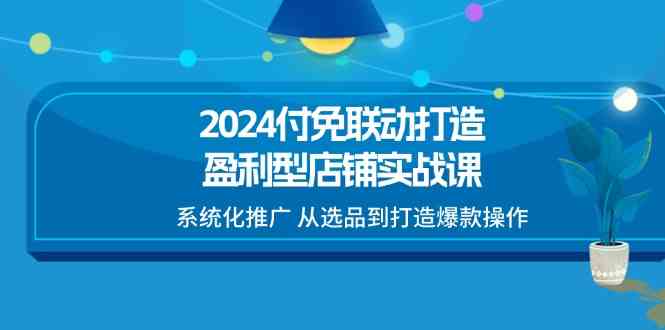 2024付免联动打造盈利型店铺实战课，系统化推广 从选品到打造爆款操作插图