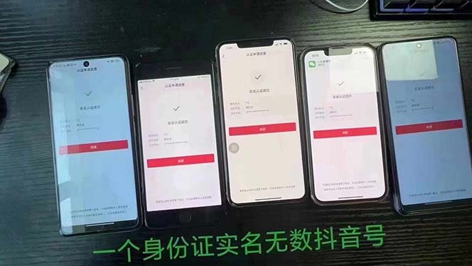 抖音无限实名技术：一个SFZhaoma可以十名无数个抖音账号，具体自己实操插图1