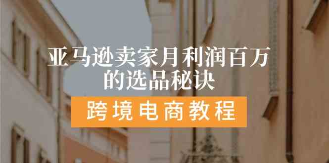 亚马逊卖家月利润百万的选品秘诀: 抓重点/高利润/大方向/大类目/选品易插图