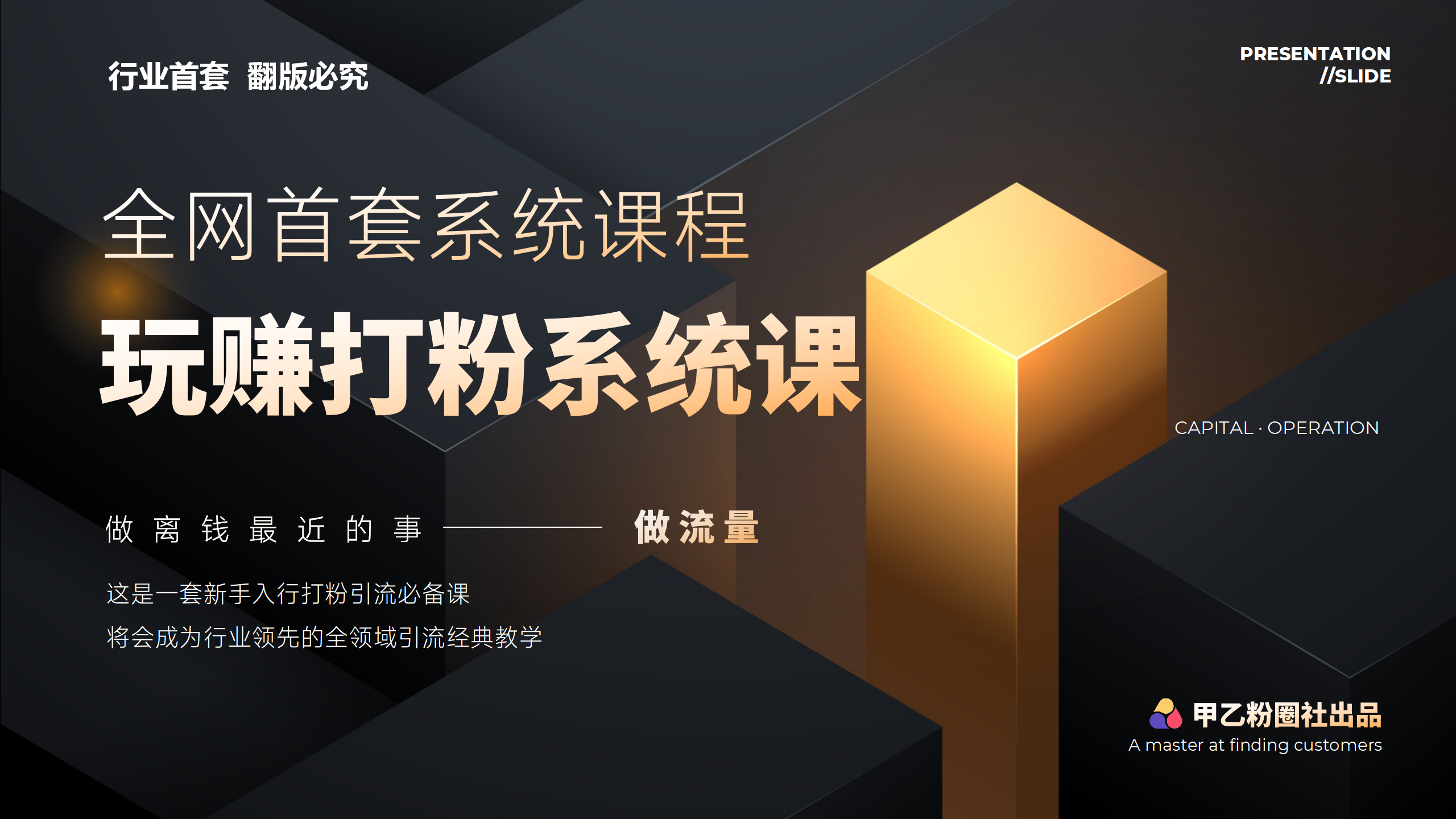 （12037期）全网首套系统打粉课，日入3000+，手把手各行引流SOP团队实战教程插图