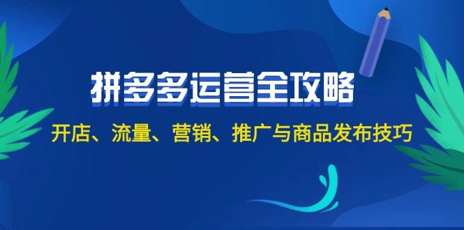 （12264期）2024拼多多运营全攻略：开店、流量、营销、推广与商品发布技巧（无水印）插图