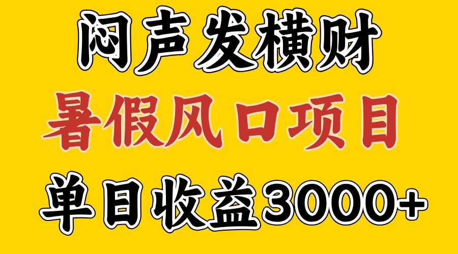 30天赚了7.5W 暑假风口项目，比较好学，2天左右上手插图