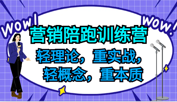 营销陪跑训练营，轻理论，重实战，轻概念，重本质，适合中小企业和初创企业的老板插图