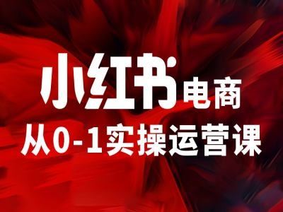 小红书电商从0-1实操运营课，让你从小白到精英插图