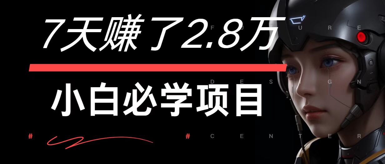 7天赚了2.8万！每单利润zui少500+，轻松月入7万+小白有手就行插图