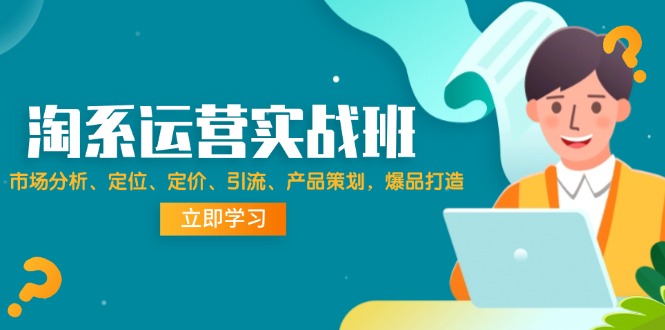 （12186期）淘系运营实战班：市场分析、定位、定价、引流、产品策划，爆品打造插图