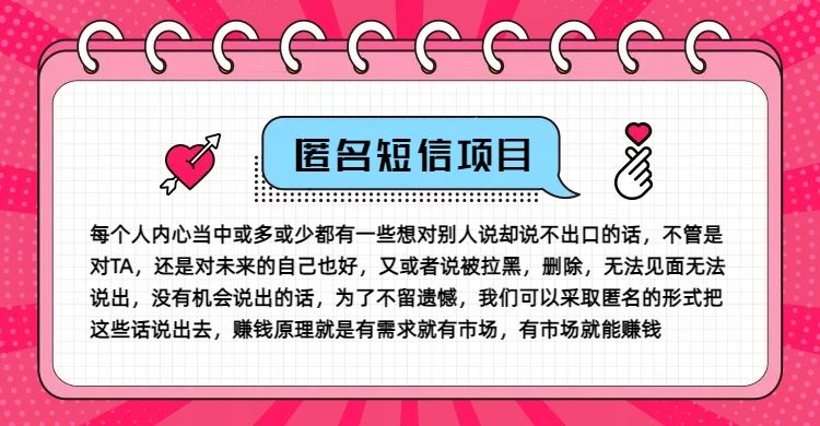 冷门小众赚钱项目，匿名短信，玩转信息差，月入五位数【揭秘】插图