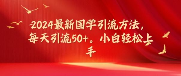 2024zui新国学引流方法，每天引流50+，小白轻松上手【揭秘】插图